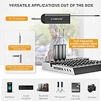 Vista 7 de Phenyx Pro Sistema de micrófono inalámbrico digital dual PDP-2-2B Bunble con micrófono de mano PWH-P-900