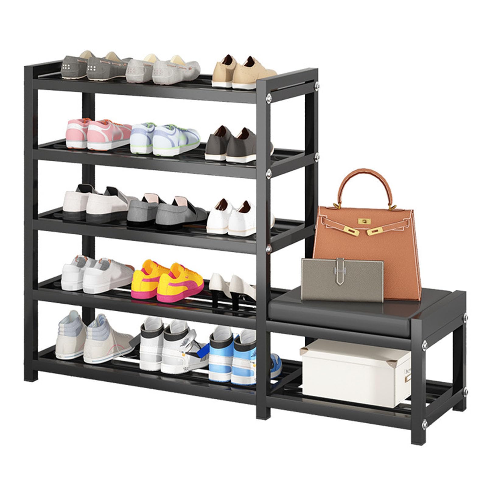 Armoire à chaussures en acier inoxydable pour optimiser le salon et la chambre