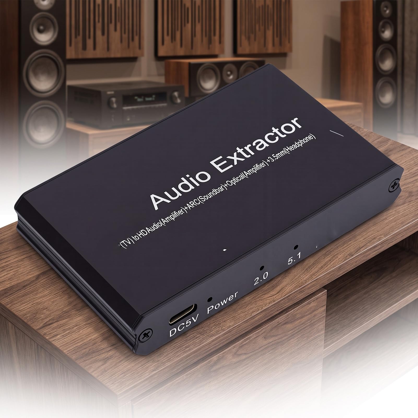 Garsent Adaptador ARC a óptico de 192 KHz Salida de Audio de 3,5 Mm para TV