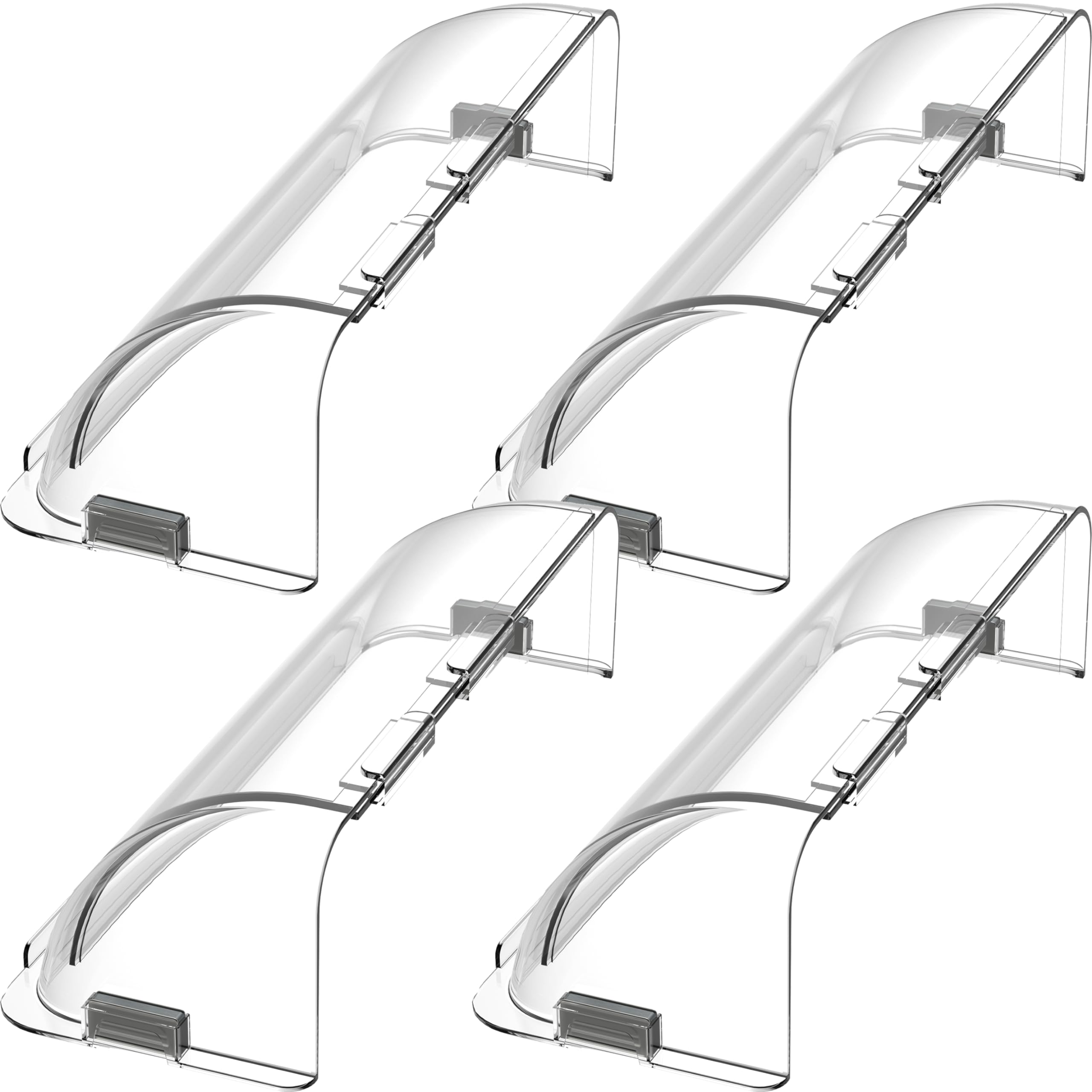 Home Intuition Adjustable Magnetic Air Deflector for Sidewall and Ceiling Registers and Vents, 4 Pack