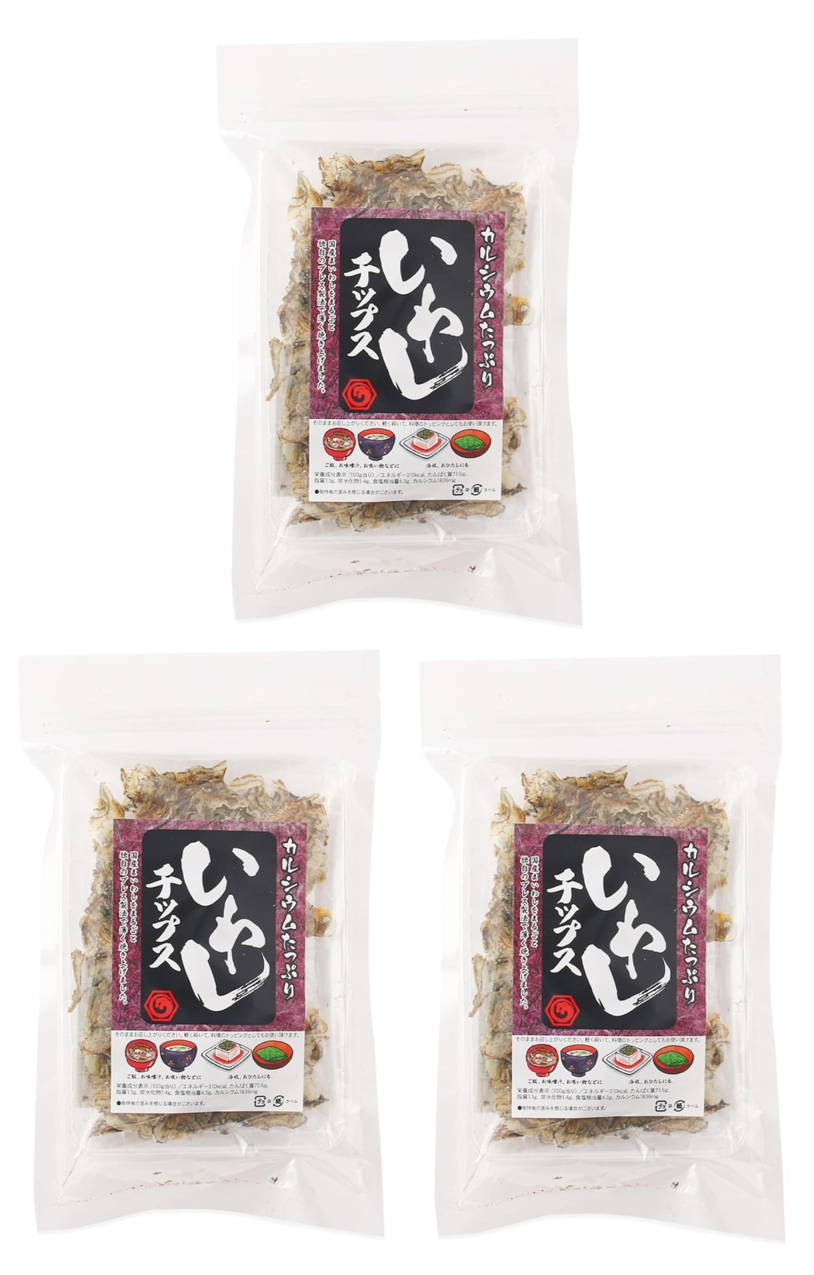 オカベ いわしチップス 14g×3袋 おつまみ おやつ 国産