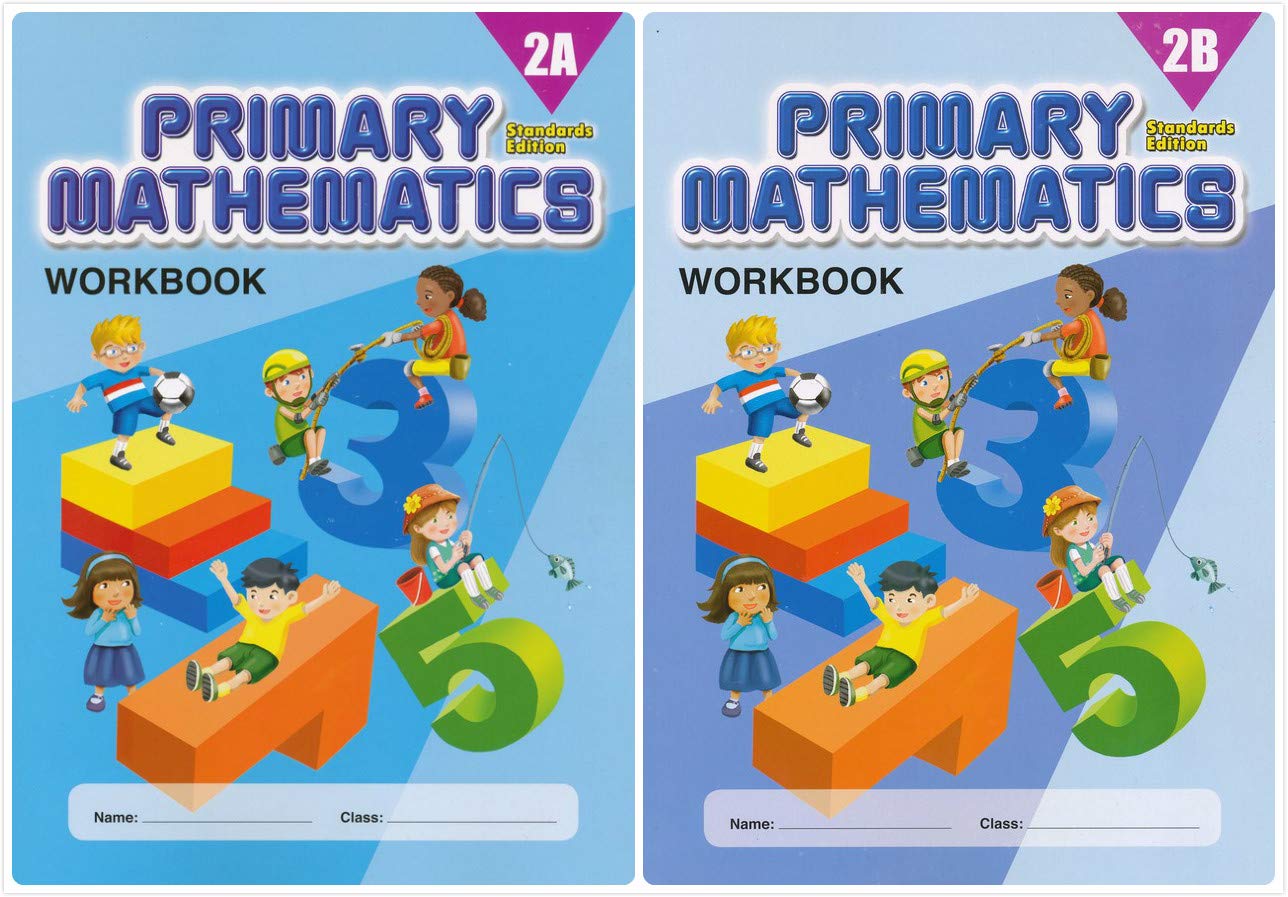 Singapore Primary Mathematics Grade 2 Workbook SET--Workbook 2A and Workbook 2B (Standard Edition) Paperback – January 1, 2018