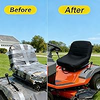 Vista 7 de Funda de asiento para cortacésped de montar compatible con John Deere, funda de asiento para tractor de césped (mediano)