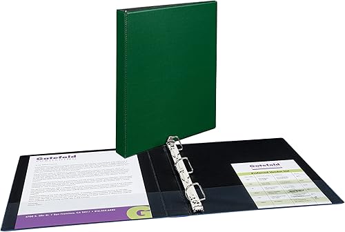 Miniatura 7 de Avery Carpeta duradera de 3 anillas, anillos inclinados de 1 pulgada, 3 carpetas verdes (27253)