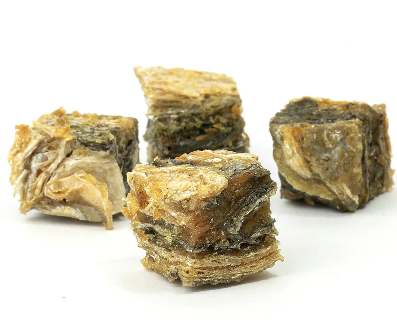 200g Luxury Salmon Skin Cubes 100% Natural Dog Treats Chews