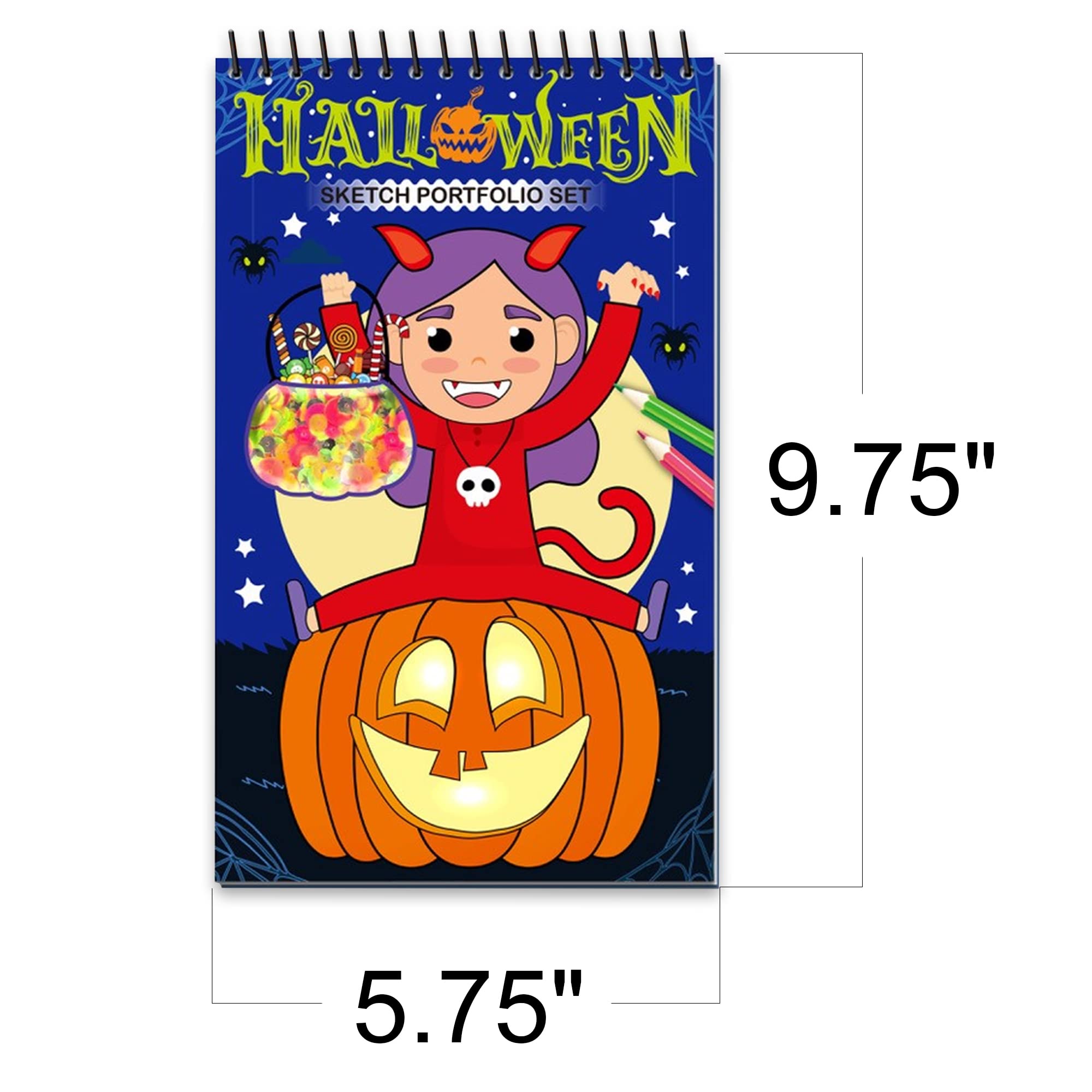 Amazon.com: ArtCreativity Halloween Sticker Art Book with Coloring