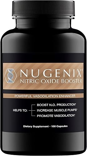 Nugenix Suplementos de refuerzo de óxido nítrico y hierba de cabra cachonda para hombres