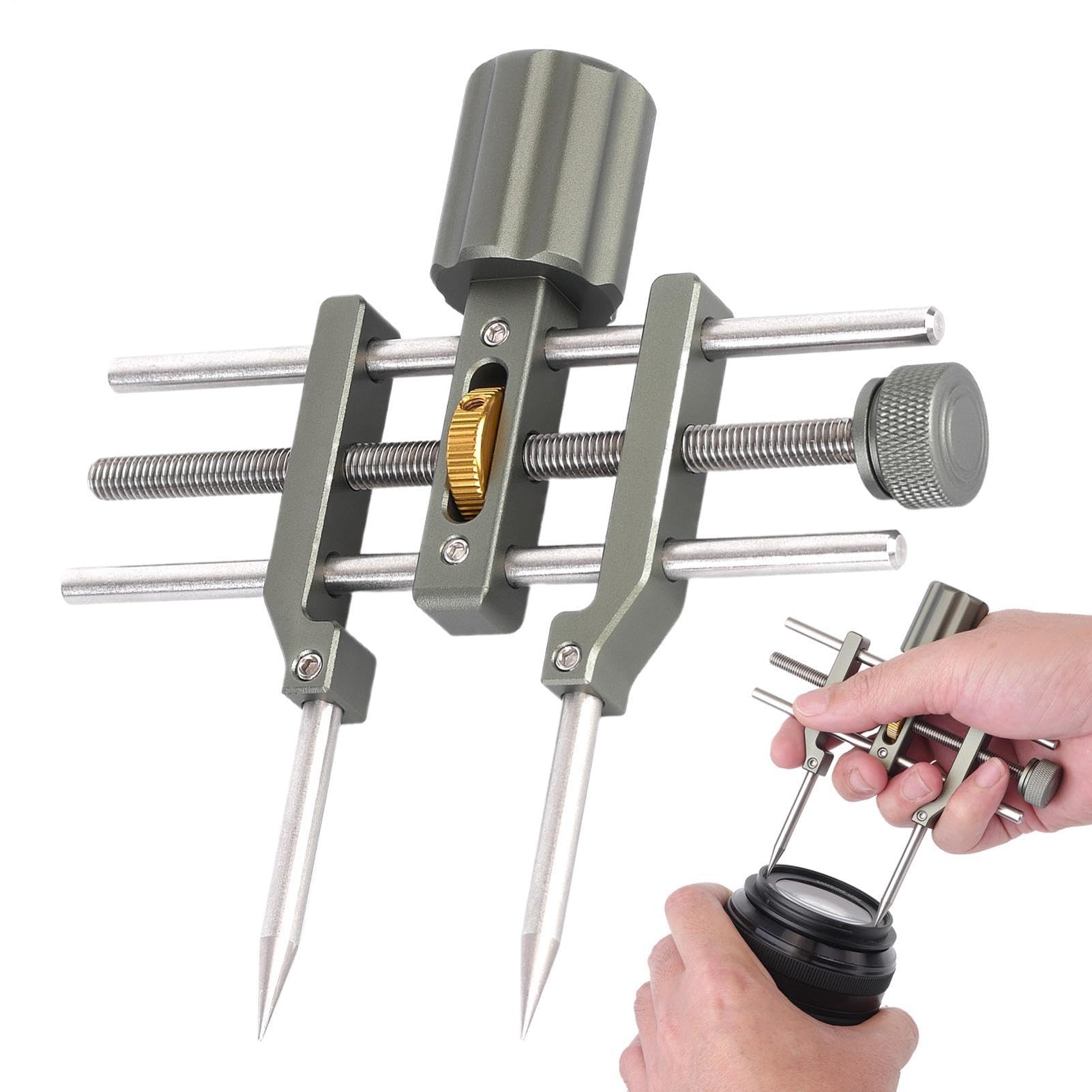 Chiave a perno per lenti | separatore di componenti ottici per DSLR - Larghezza regolabile da 8 mm a 100 mm per manutenzione delle lenti | per principianti e laboratori dilettanti