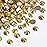 Beadsland Flat Back Crystal Rhinestones Round Gems for Nail Art and Craft Glue Fix, Metal Sunlight, 10mm, SS50/144pcs