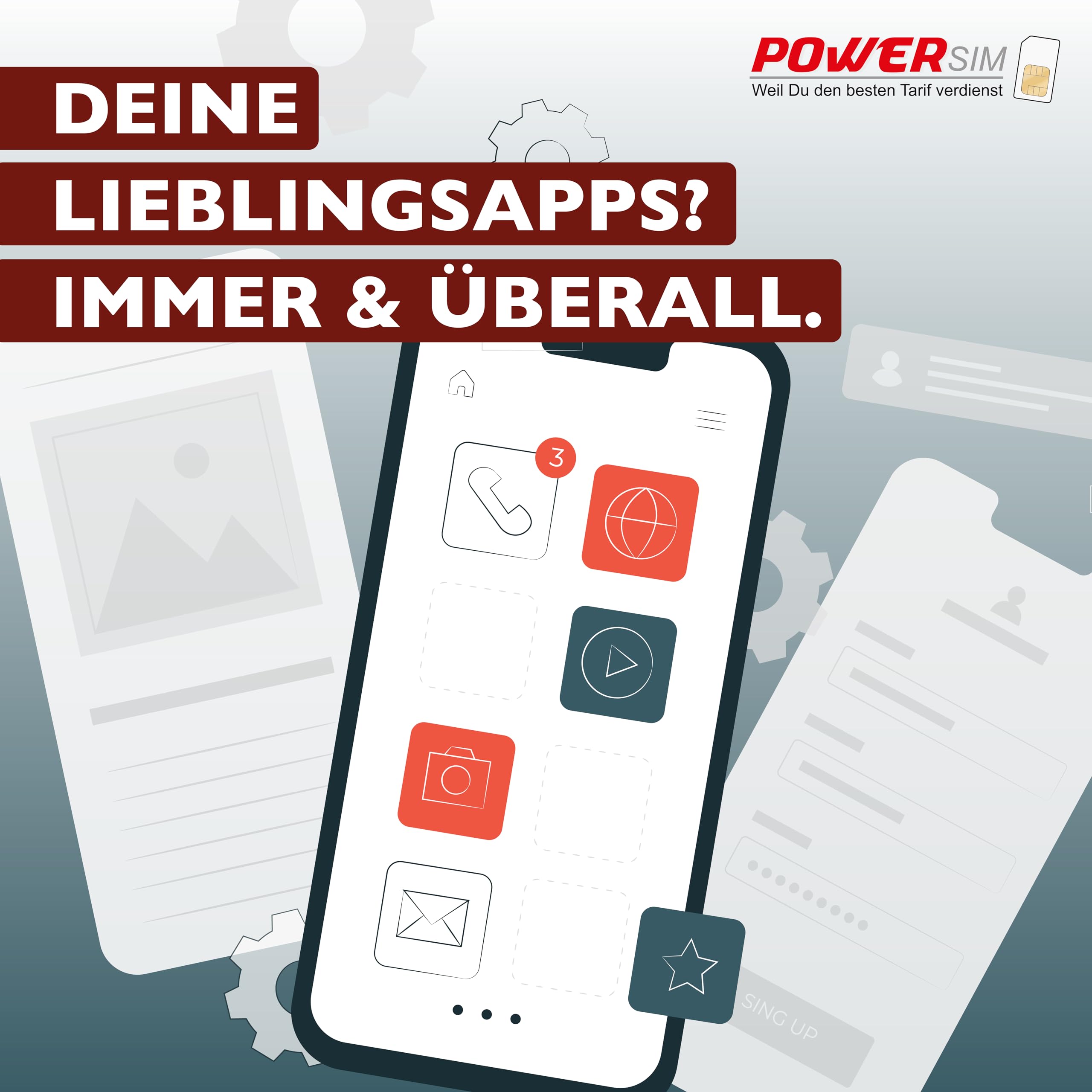 Daten SIM von Power Sim für Kanada Prepaid 30 GB