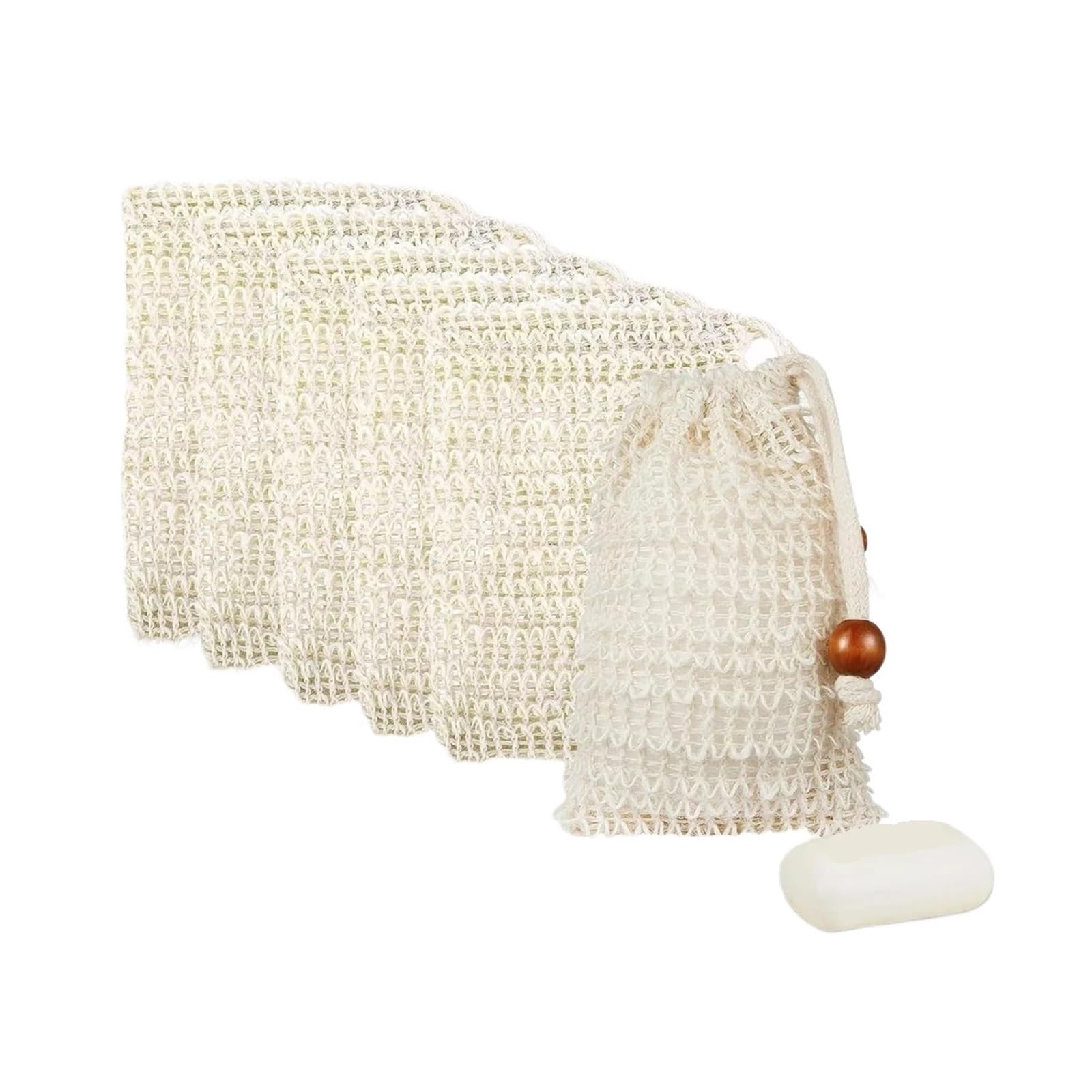 Zhsoao One Color 30Pcs Soap Bags, Jute For Bath & Shower