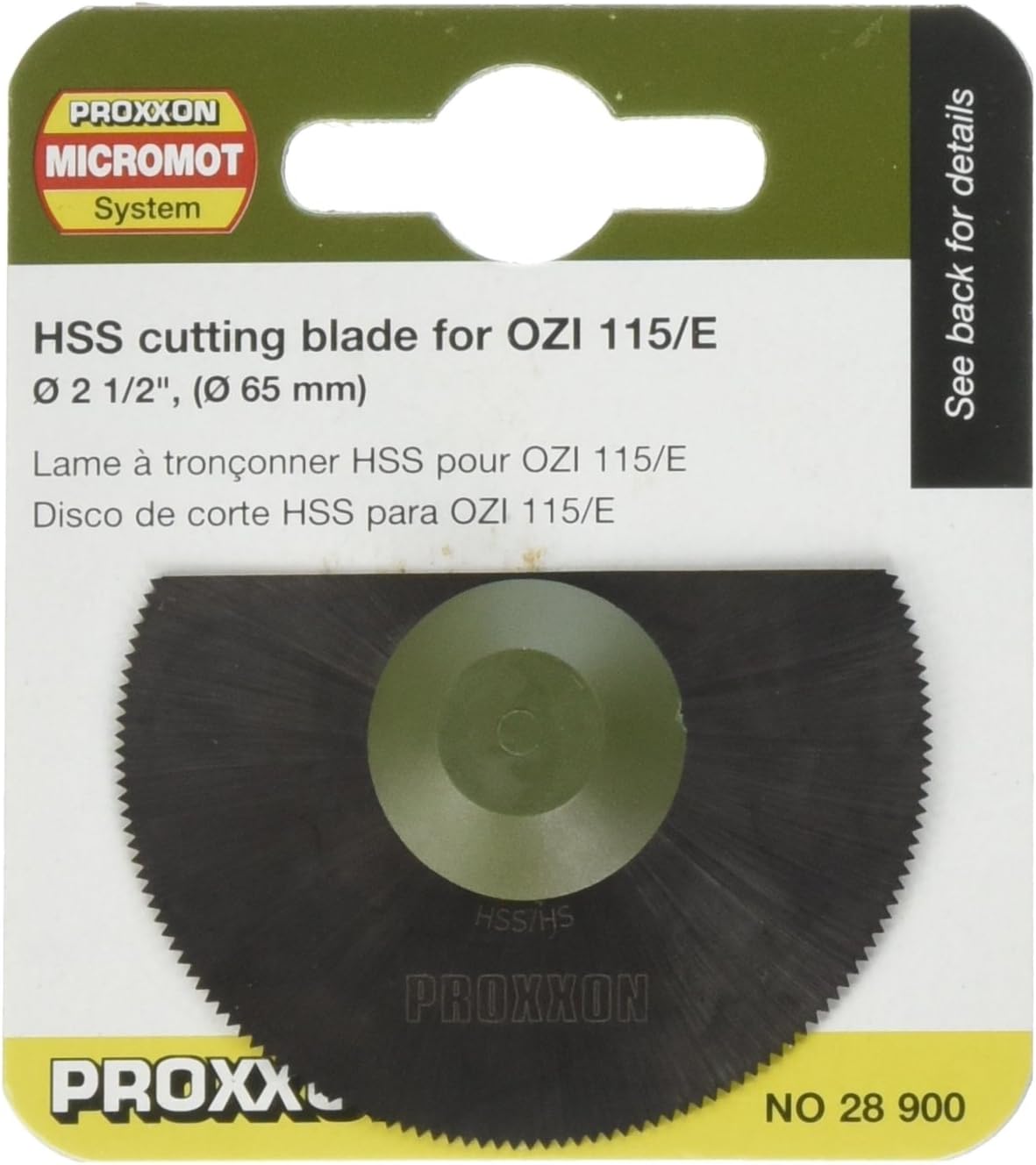 Proxxon 28900 HSS Cutting Blade for OZI 115/E, Silver