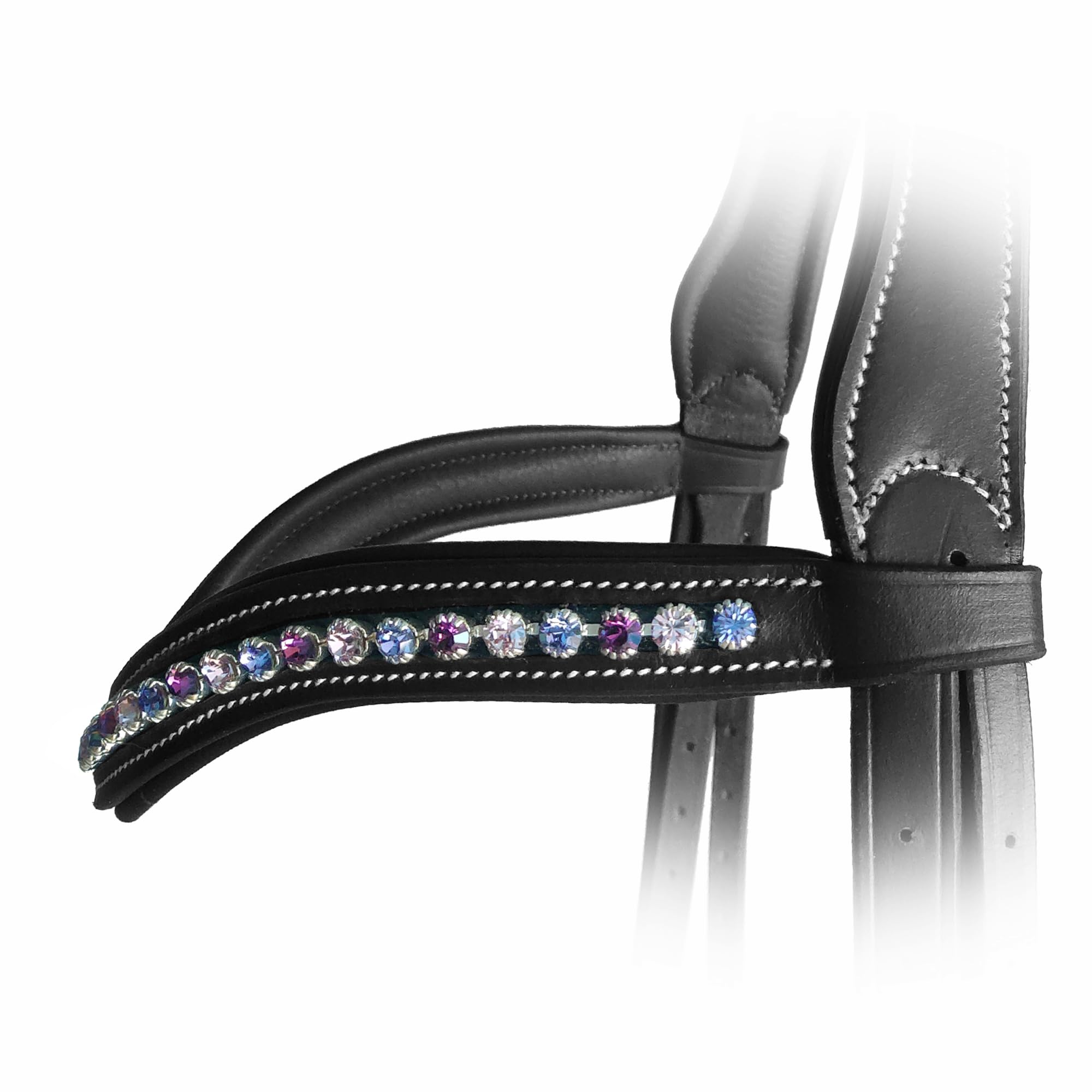 YY GEWETAO Riding Crop for Horse, Black PU Leather Soft Whip Crop for Shows and Performances (A)
