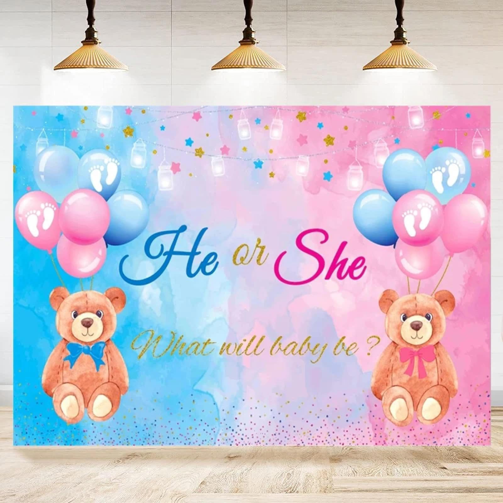 Tło fotograficzne Baby Shower plakat dla dziecka płeć ujawnia impreza zdjęcie tło transparent dekoracja materiały 300 x 200 cm