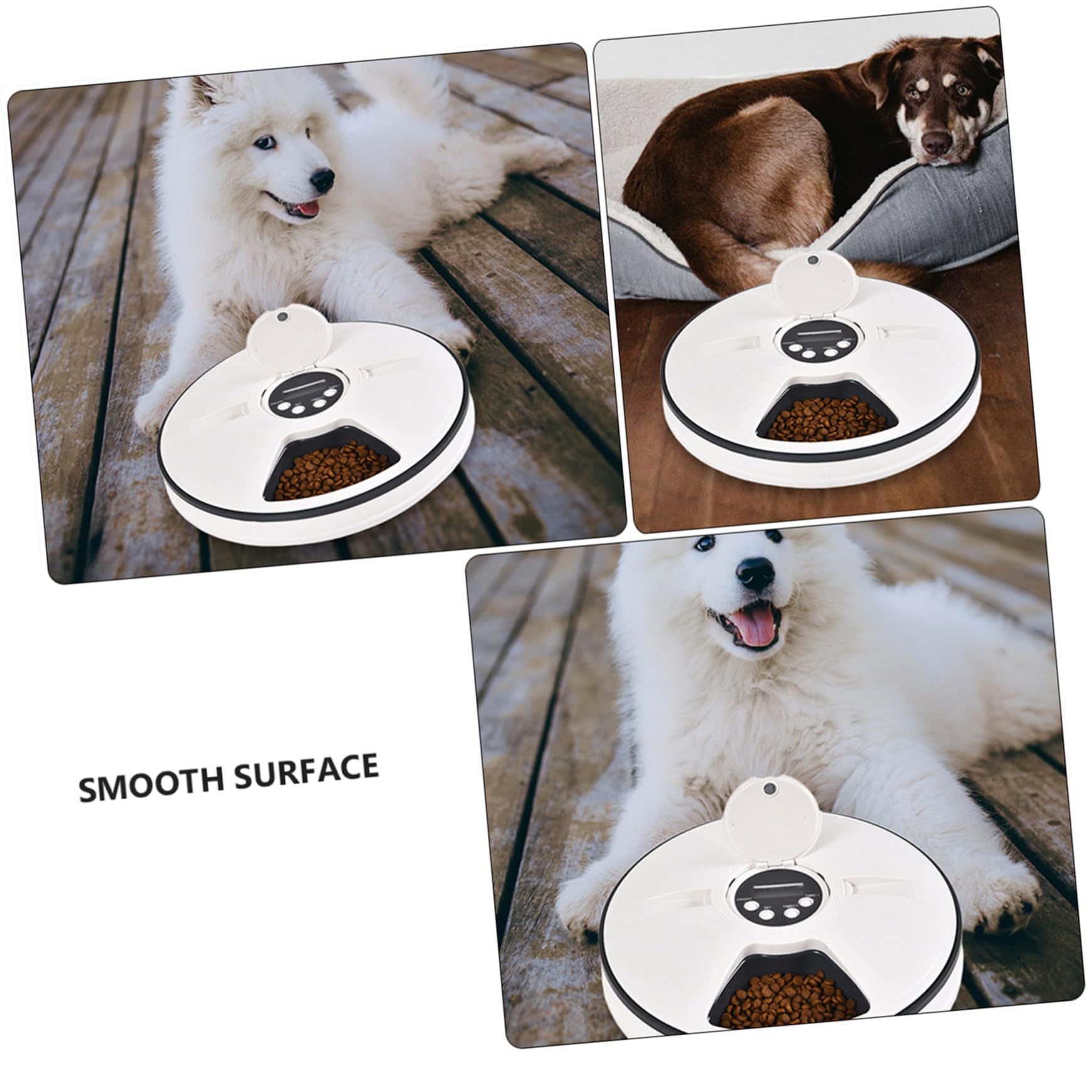 VILLCASE Comedero para Mascotas Comedero para Gatos Cronometrado Plato De Comida para Gatos Contenedor De Comida para Gatos Comedero para Gatitos Abdominales Inteligente Tazón De Comida