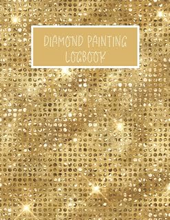 diamond painting logbook: log book paint art supplies for beginner - ornaments project organizer - inventory accessories - jewel Studded cover
