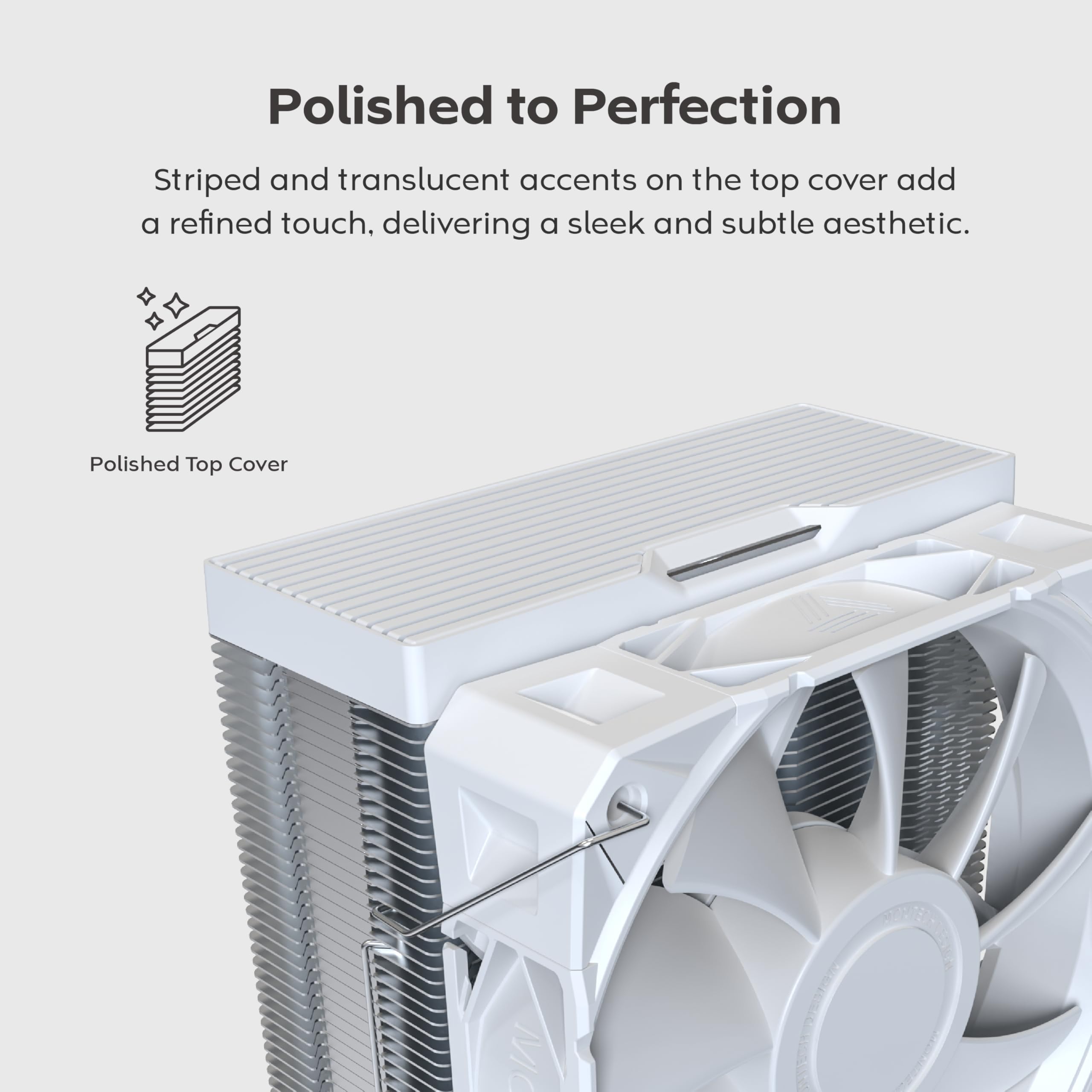 Montech NX400 White CPU-K?hler - 120mm, wei?