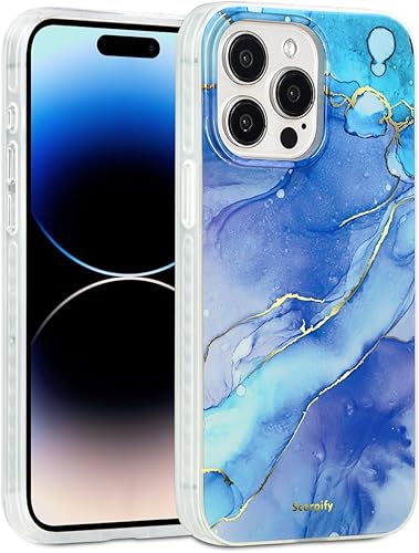 Miniatura 37 de SCORPIFY para iPhone 14 [Compatible con MagSafe] con diseño de mármol violeta, bonita funda magnética morada para mujeres y niñas, [sin Mármol
