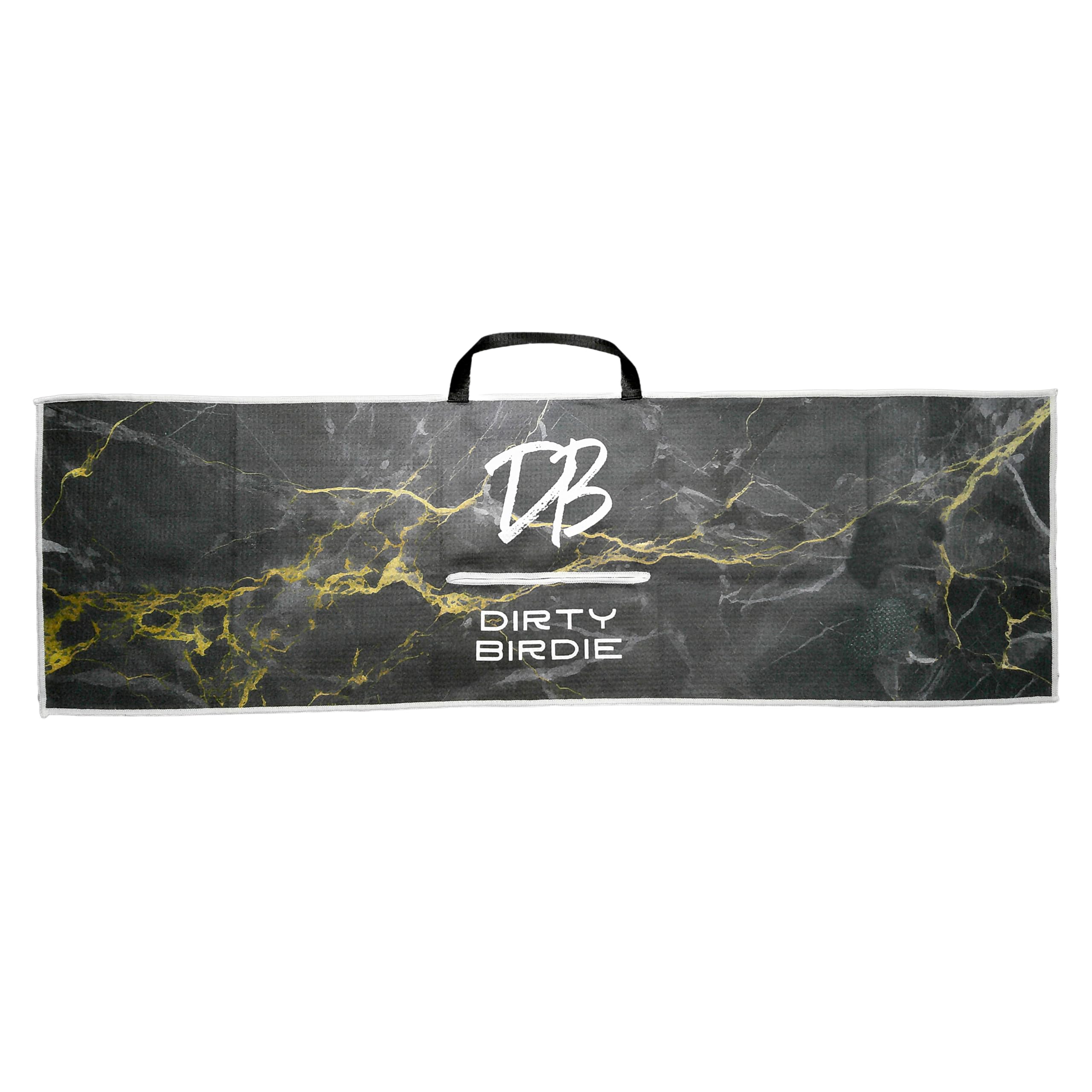 Dirty Birdie Golf | Premium Microfiber Golf Towel | Quick-Dry | Super Absorbent | Easy Attachment | Golf Essentials | Dual Sided | Dual Hanging | Perfect Golf Gift for Men & Women (Black Lightning) โ image 1
