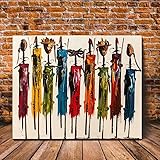 2:Our no-frame canvas painting has a white border of 3-5 cm reserved （Please note that this product does not include a frame）,vous pouvez donc installer votre cadre préféré,Prise en charge de la personnalisation la taille et l'image