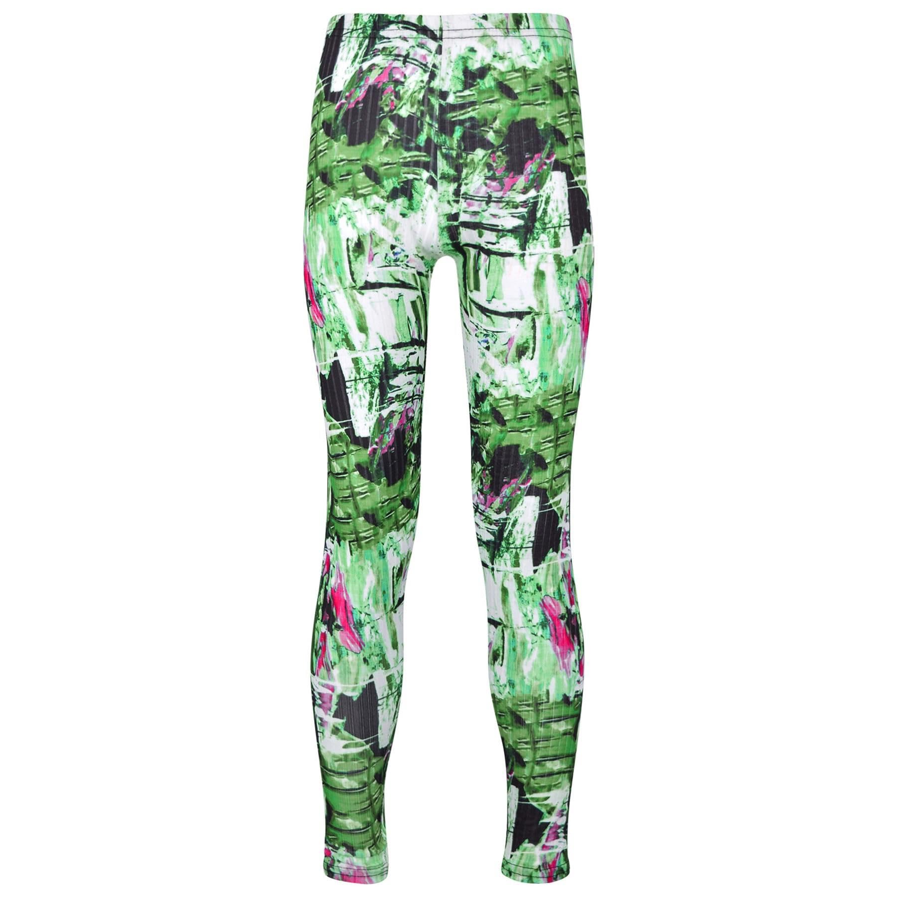 A2z 4 Kids Girls Green Legging Tie Dye Printed Summer Trendy Fashion - Tie Dye 257 Legging 9-10