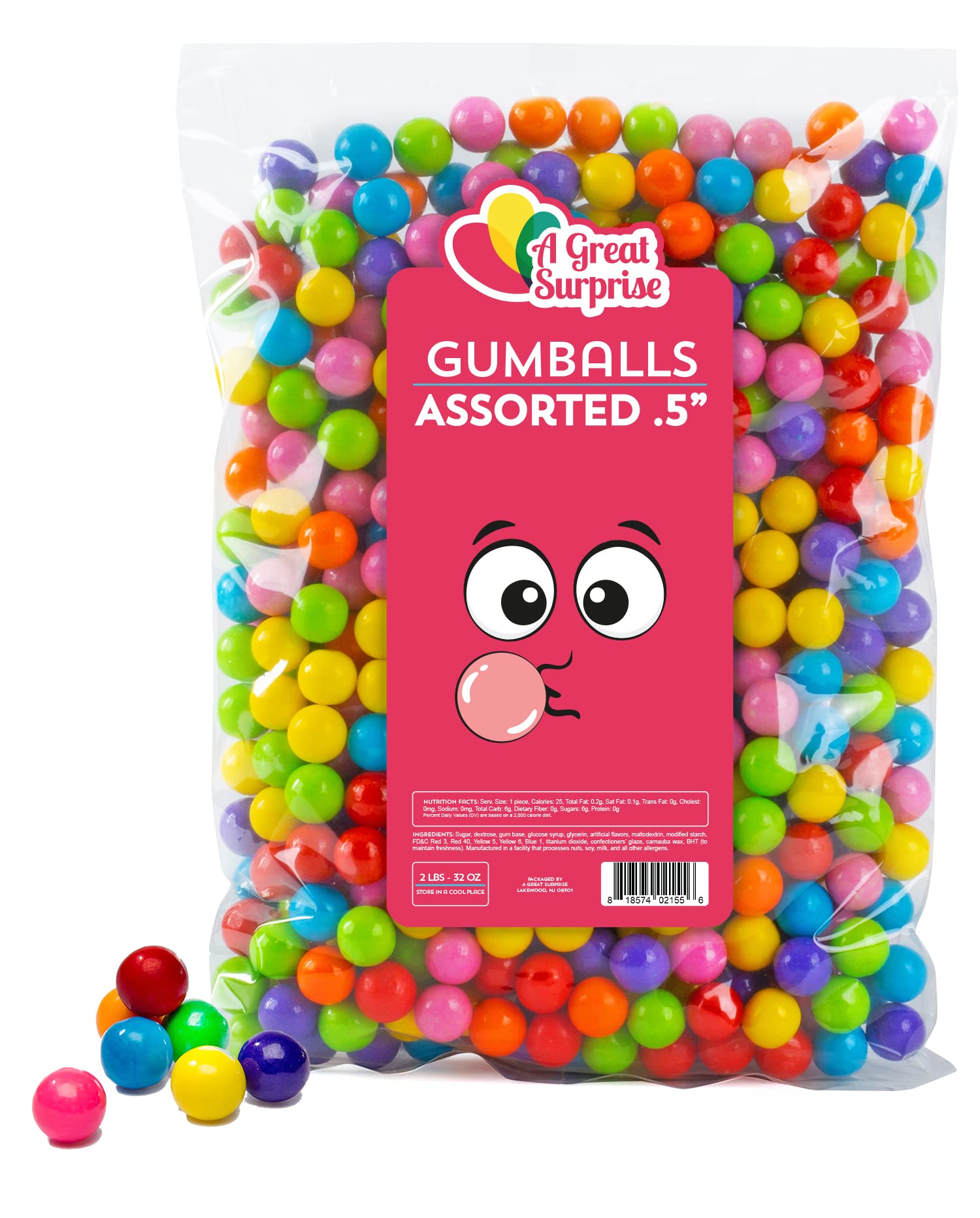 Buy Gumballs for Gumball Machines Apx. 620 Gumballs 2 Pounds