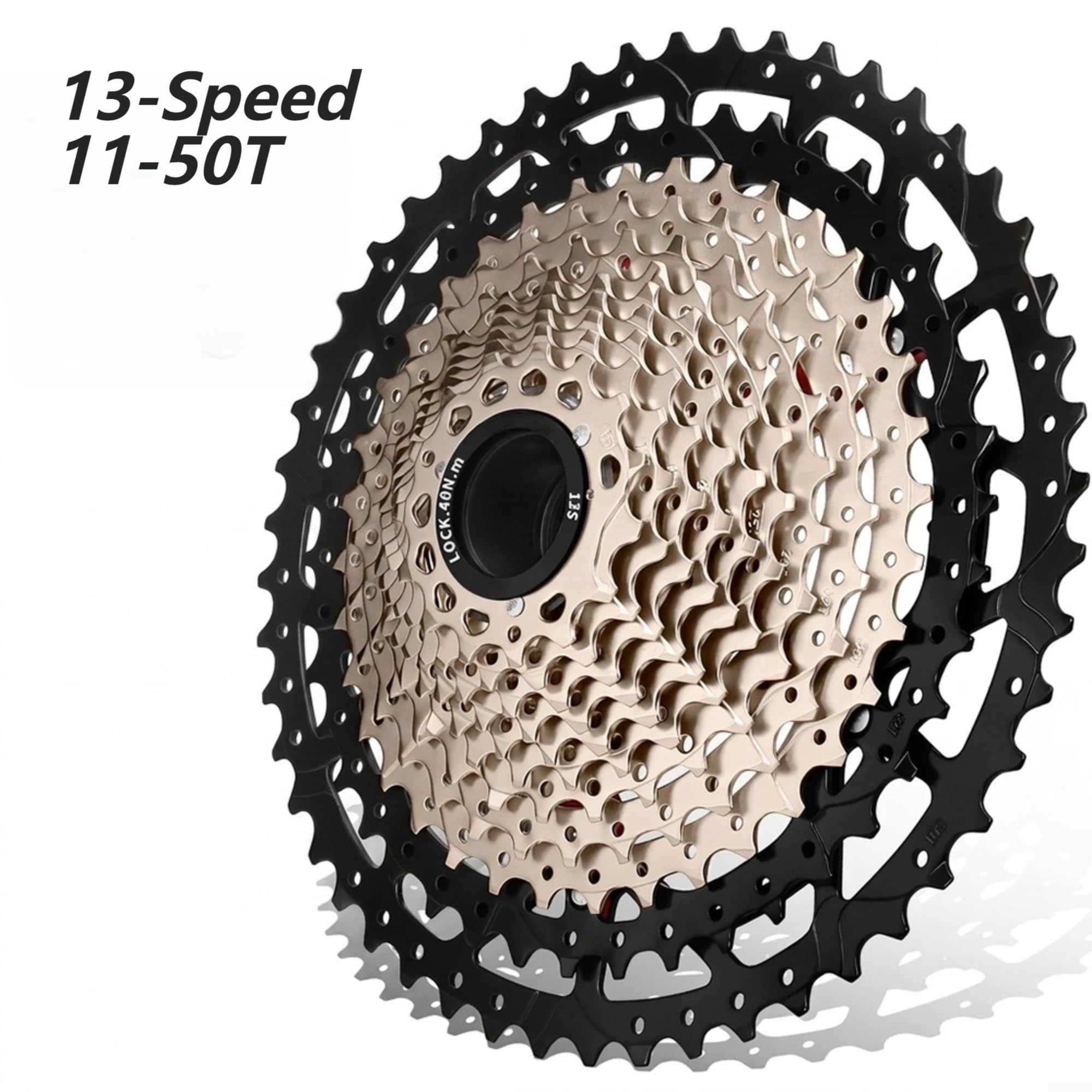 Cassette de vélo en acier 13 vitesses 11-50T pour moyeu HG 13 vitesses 11