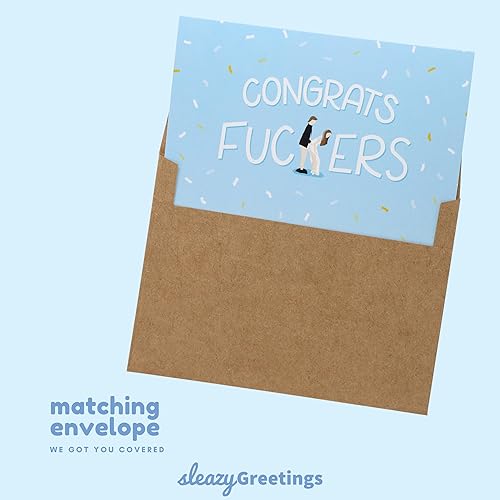 Miniatura 7 de Sleazy Greetings Tarjeta de boda divertida para su despedida de soltera o despedida de soltera | Tarjeta de compromiso inapropiada de mejor amiga |