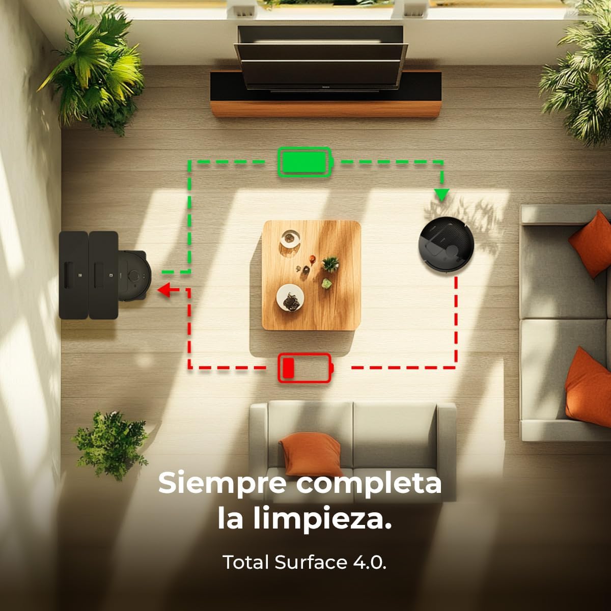 Cecotec Conga X50 app showing cleaning map and zones