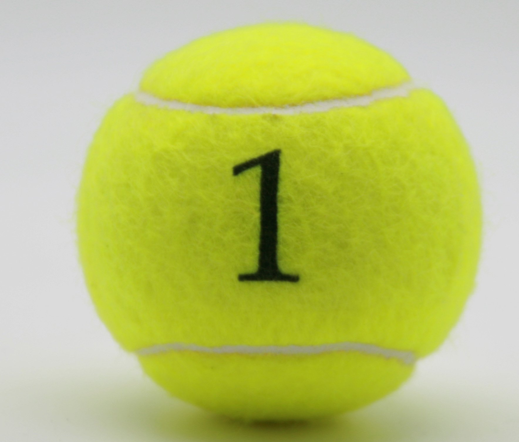Price's Yellow Number Tennis Balls Type 2 ITF Standard Quality UK Made (Number 1)