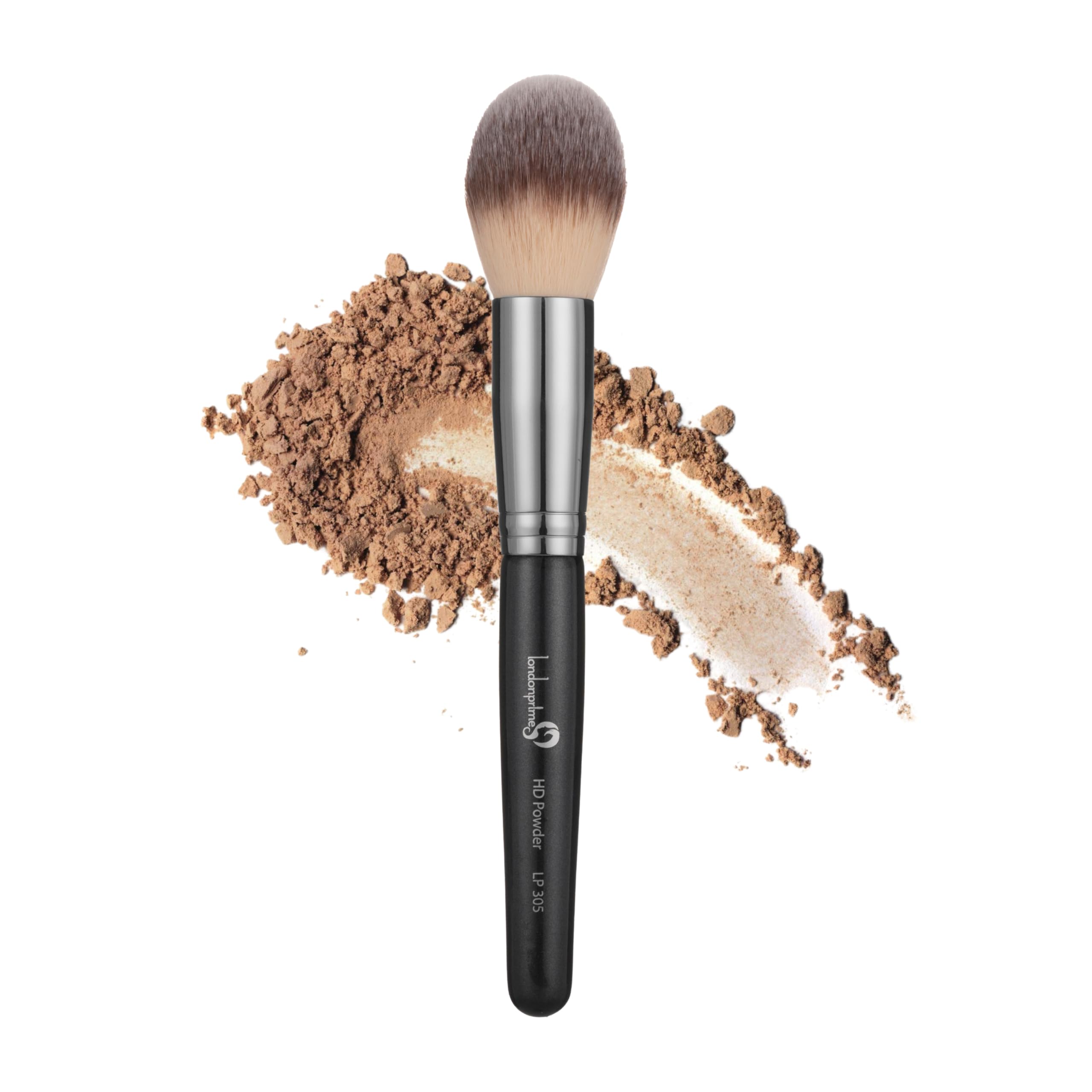 London Prime HD Powder Brush For Makeup, Cruelty Free Face Powder Blending Brush, Feather Soft Touch, 01 Powder Brush (LP305)-image-34