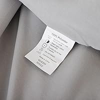 Vista 86 de ROSGONIA Juego de edredón tamaño Queen, color gris carbón, 3 piezas (1 edredón gris oscuro y 2 fundas de almohada) para todas las estaciones, ropa