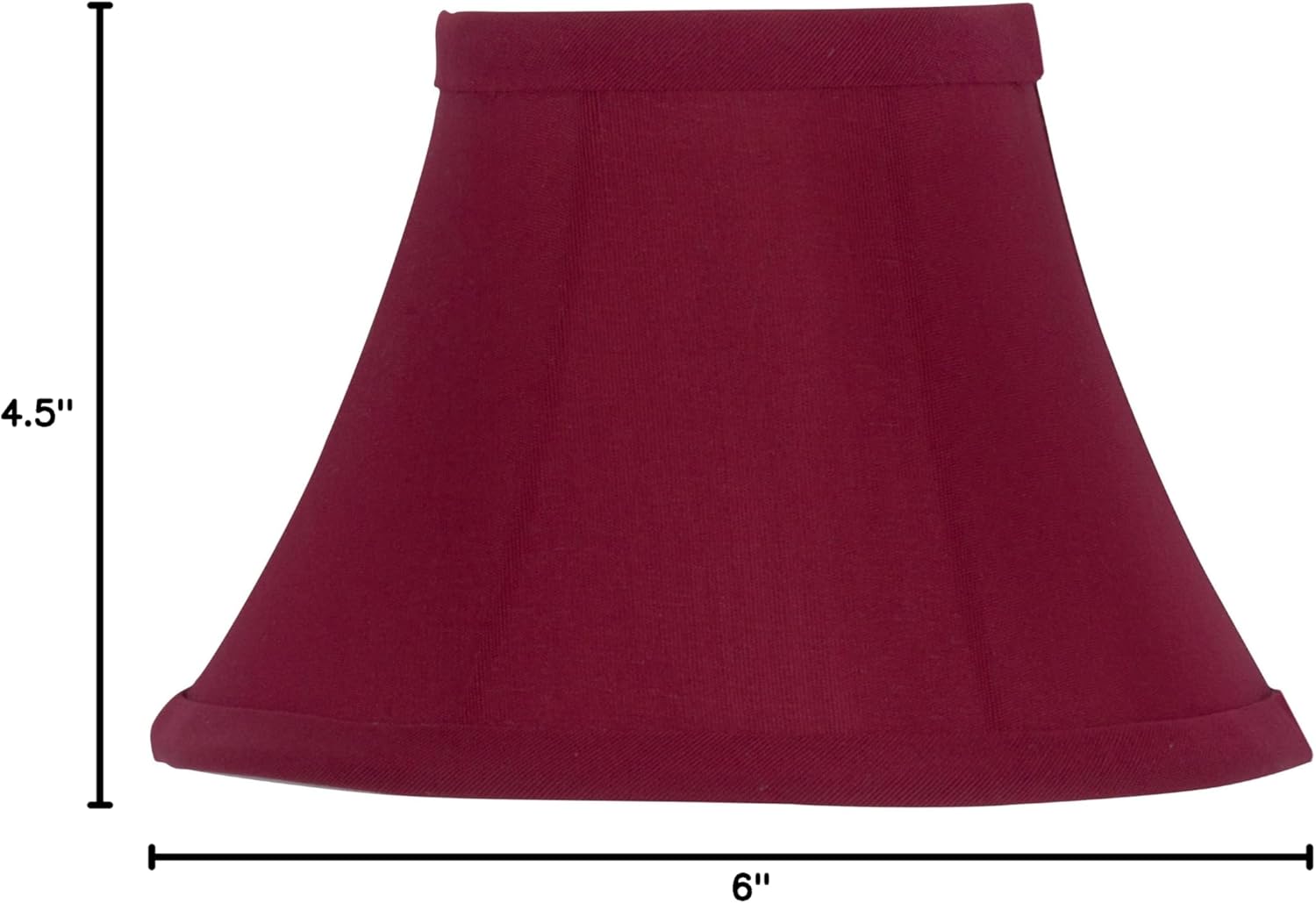 Upgradelights® Set of 2 Red Bell Shade Chandelier Lamp Shade Mini Clip on Shade 6''
