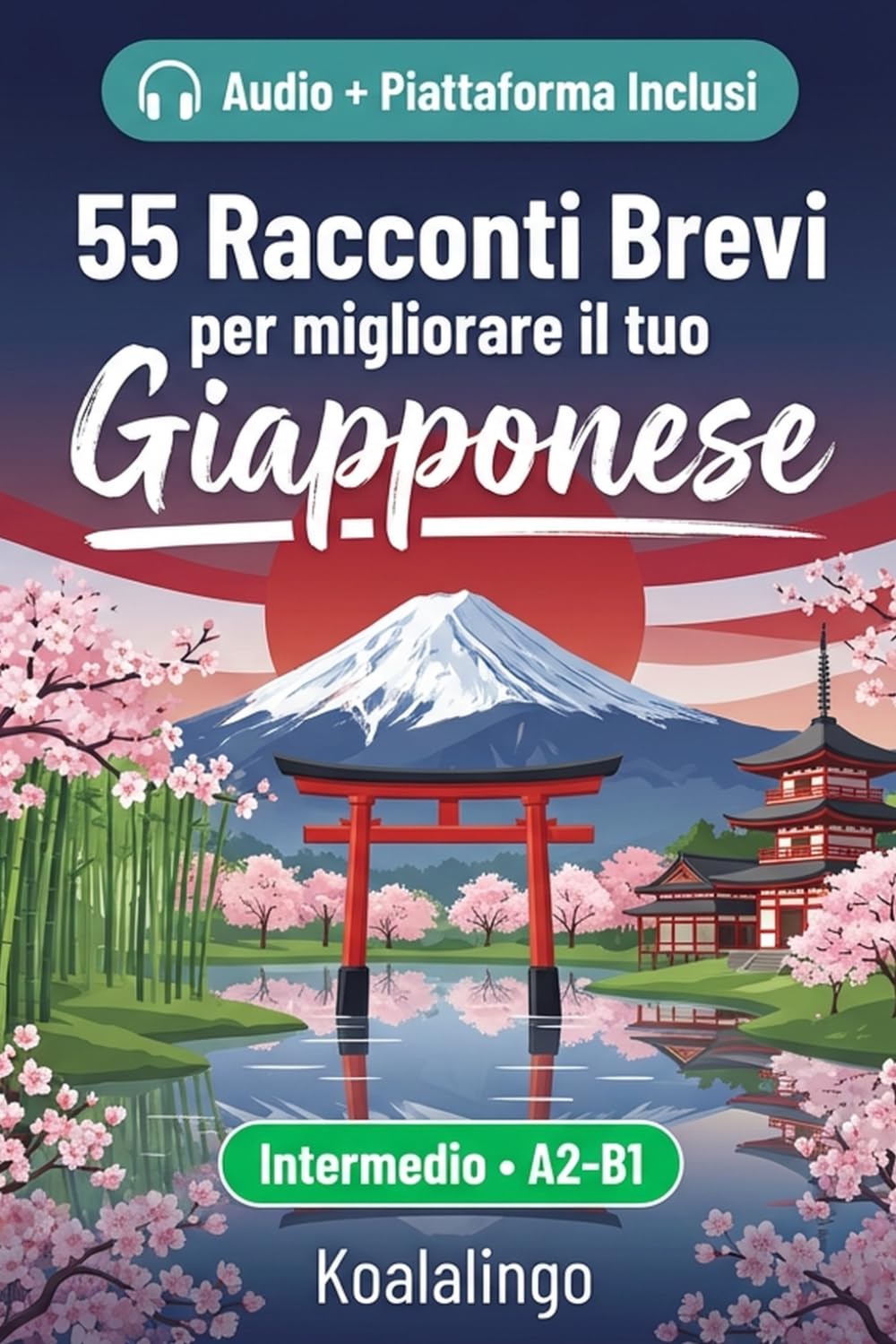 55 racconti bilingue per imparare il giapponese per il livello intermedio: Migliora il tuo vocabolario, la lettura e la comprensione scritta con esercizi per studenti e adulti a livello A2-B1