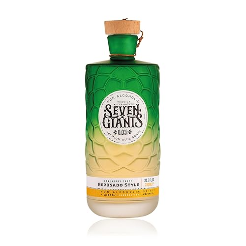 Seven Giants - Alternativa de tequila estilo reposado  Tequila sin alcohol  Licores no alcohólicos premium de Spirits of Virtue  Importado por Think