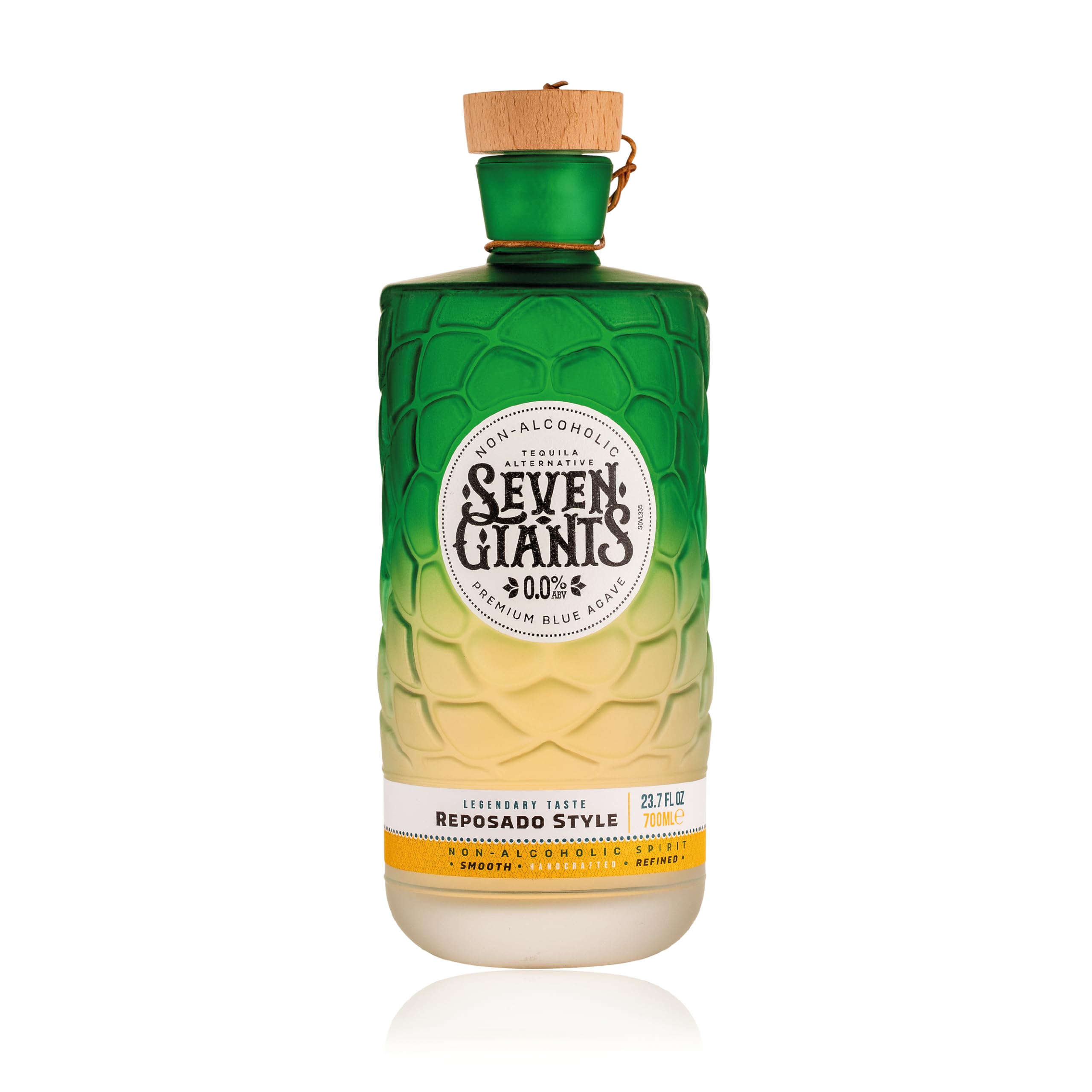 Seven Giants Reposado Style Tequila Alternative | Non Alcoholic Tequila | Premium Non Alcoholic Spirits by Spirits of Virtue | Imported by Think Distributors (700ml)