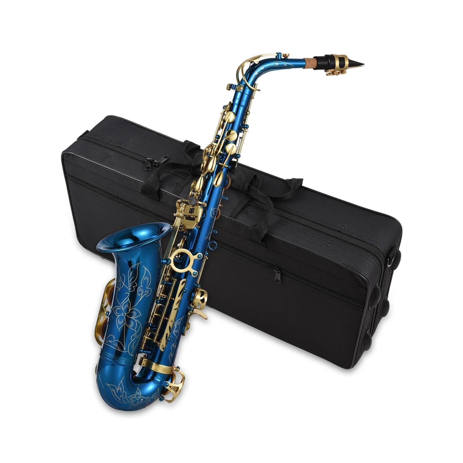 Sassofono Contralto In Ottone Inciso Mib Mib Sax Con Bottoni In Conchiglia Di Abalone Strumento A Fiato Con Custodia Guanti Cintura In Tessuto Spazzola