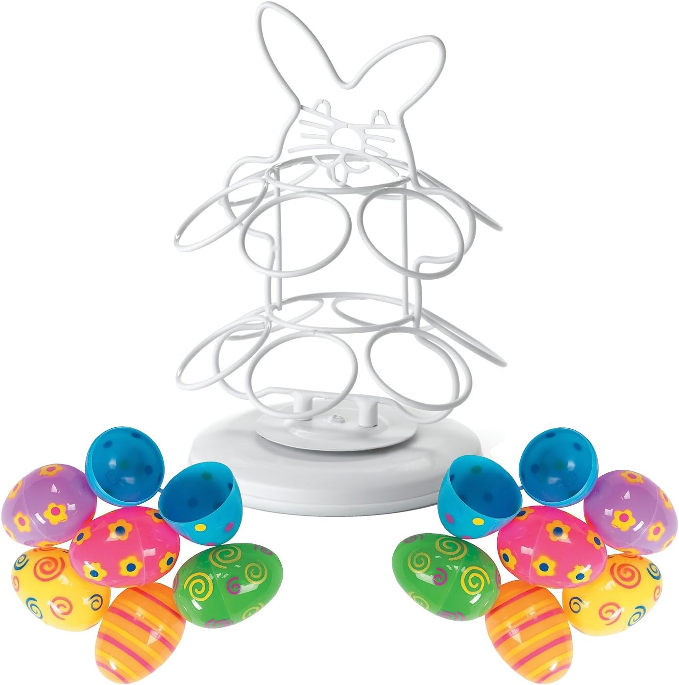 Easter Egg Carousel & Plastic Eggs | Easter Party Table Decor Set