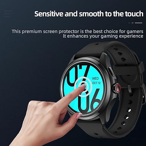 Miniatura 3 de Protector de pantalla compatible con Basznrty Smart Watch, 3 unidades Película protectora de pantalla de vidrio templado 9H compatible con Basznrty