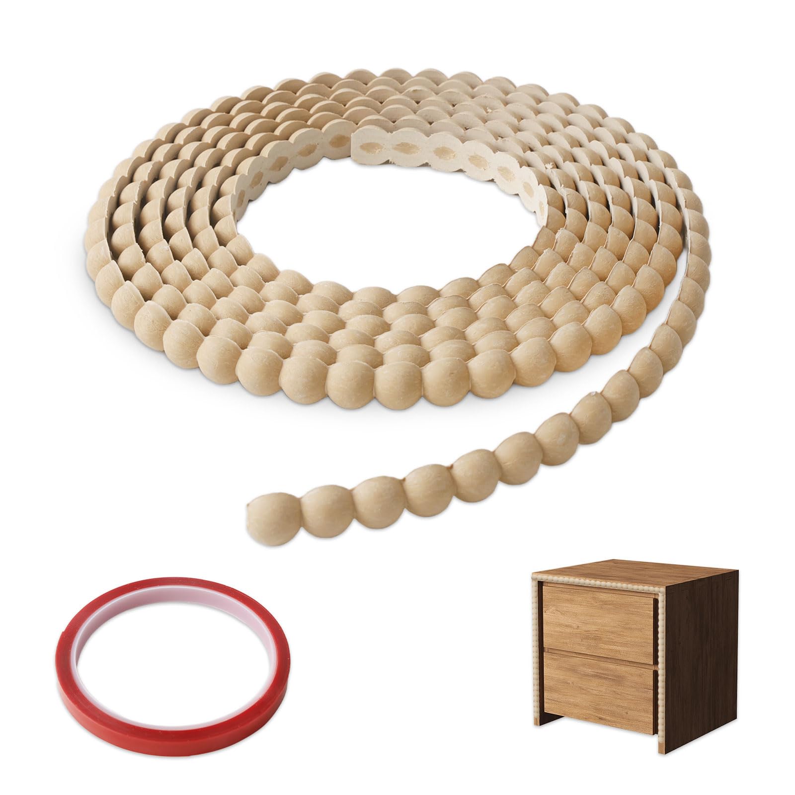 Flexible Bobbin Trim Moulding, 3m x 15mm Beading Trim