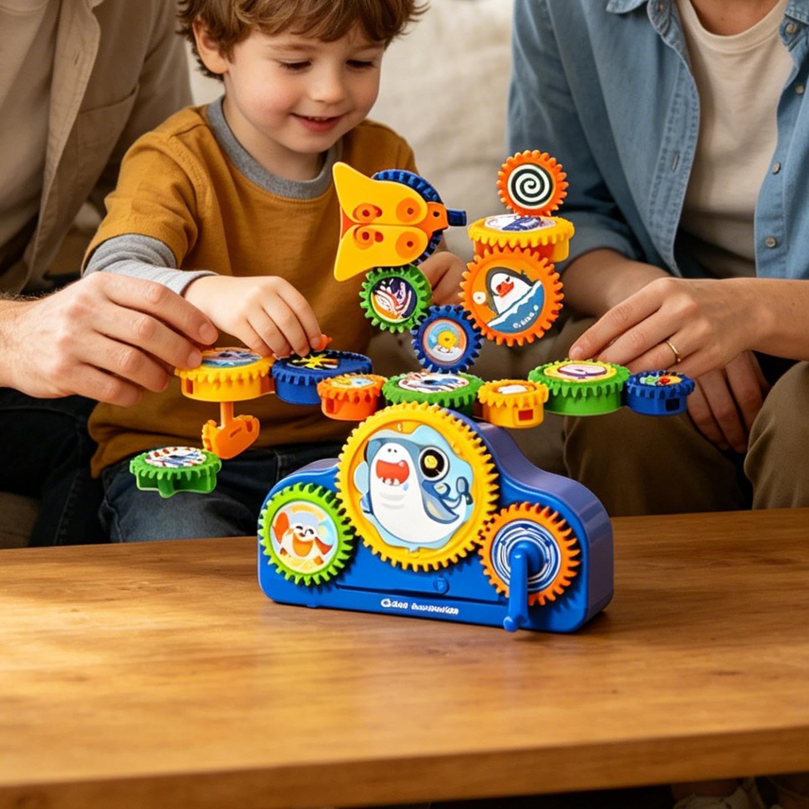 Bloques De Construcción De Engranajes Set Piezas Encajables Educativo | Kit Bloques Construcción Para Niños Y Niñas, Interior, Dormitorio, Salón, Jardín Y Patio,