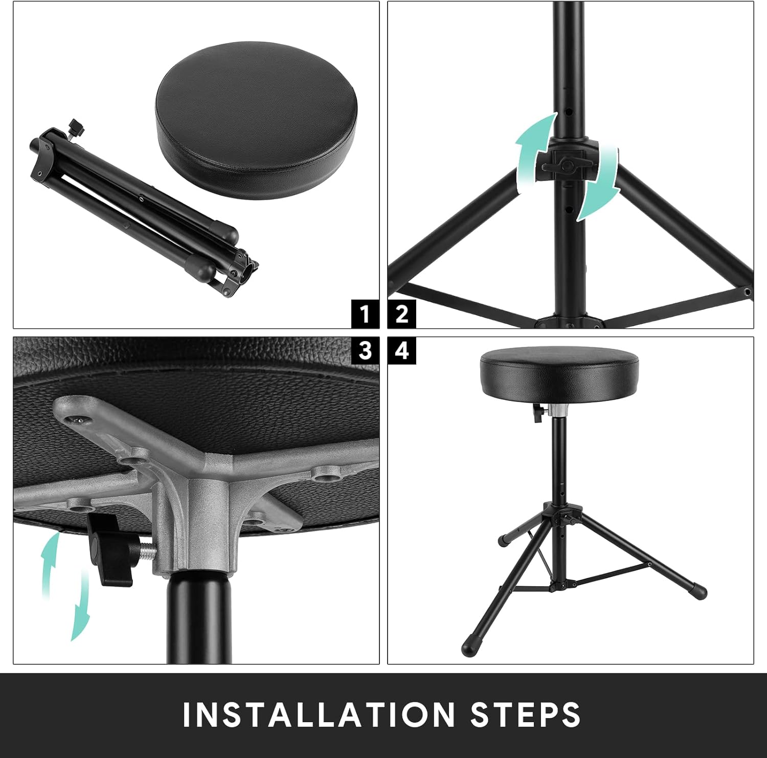 Buy CHACHAZO Drum Throne Drum Stool Adjustable Height 2.75in Padded