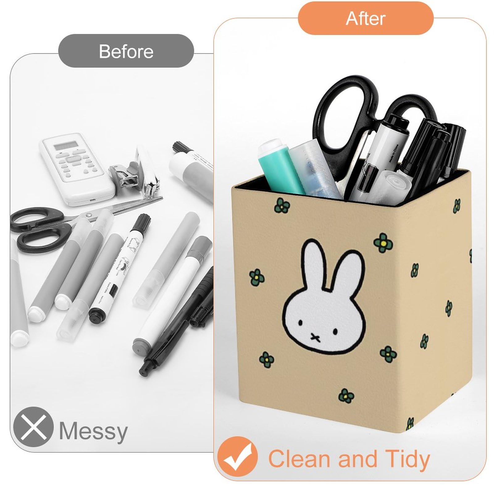 Amazon.co.jp: ミッフィー ペン立て ペンスタンド 方形 鉛筆立て