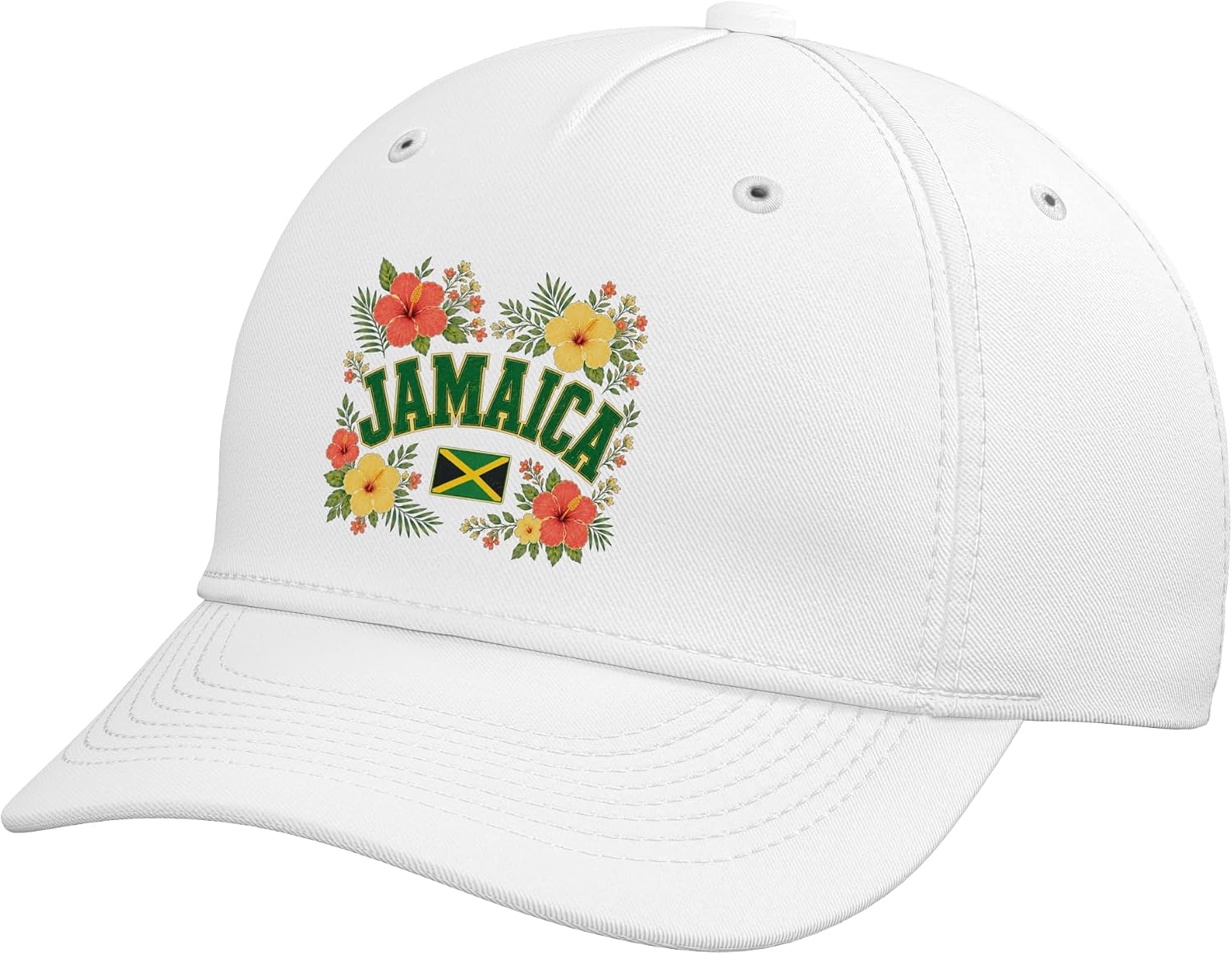 Jamaica Floral Vintage Country Pride Adjustable Baseball Hat