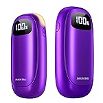 Hand Warmers Rechargeable 2 Pack, Electric Dual-Sided Heating with LED Display & Flashlight, Max 127, 13Hrs Long Lasting Pocket Heater for Raynauds, Hunting Essentials, Golf Gifts for Men Women