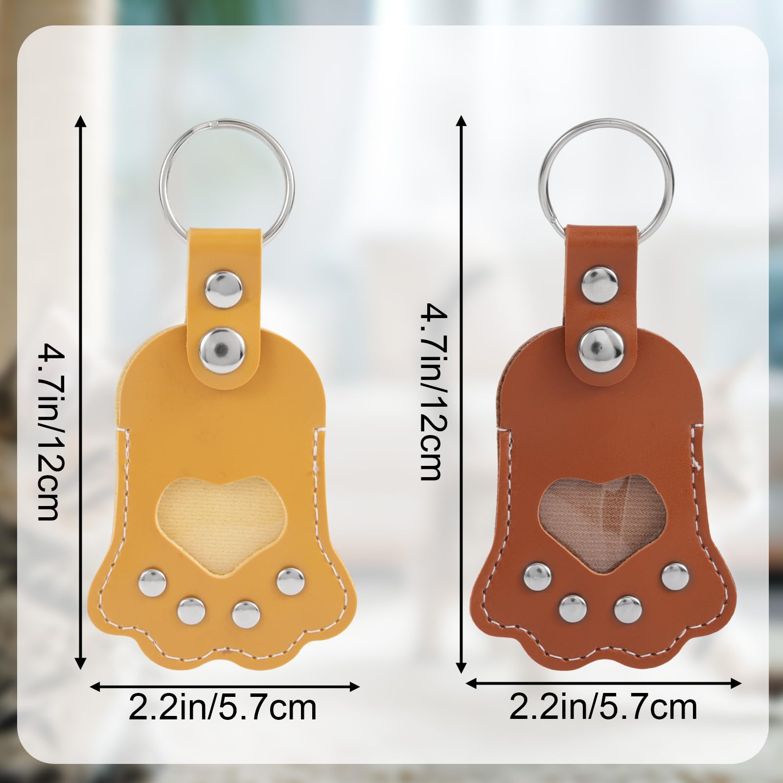 Penitue 2pcs Dog Hair Collector Keychain - Image 2