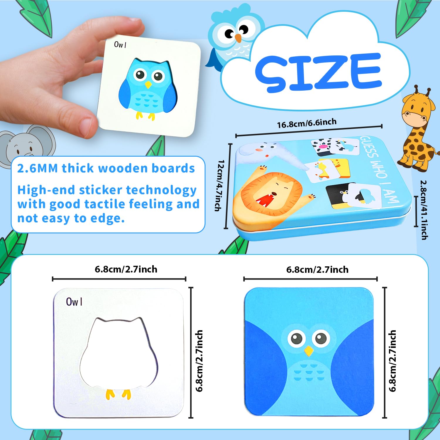 Yeefunjoy Puzzle bambini 1 anno, Gioco di memoria con abbinamenti, Giochi montessori per bambini, Memory Animal Babies, Educativo Giocattoli Regalo per 3 Anni bambino e bambina, Natale o di compleanno