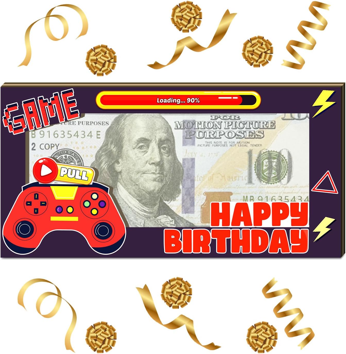 Birthday Gifts Money Holder, Wooden Birthday Card Box Cash