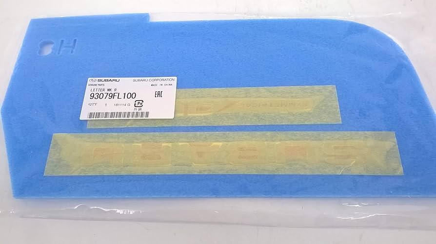 Amazon.com: Genuine Subaru Parts - Letter Mark Rear (93079FL100