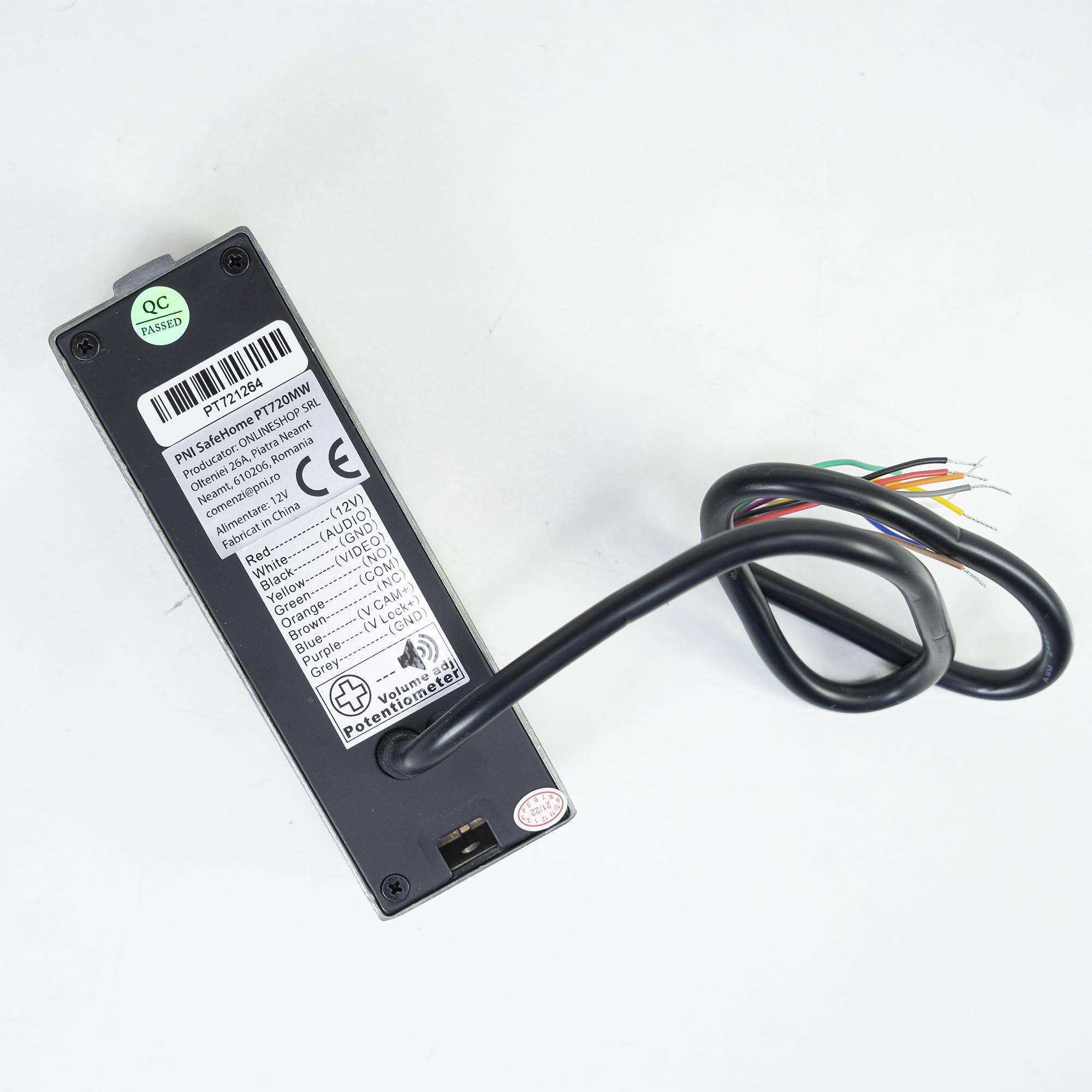 PNI Videocitofono intelligente con 2 monitor SafeHome PT720MW WiFi HD, P2P